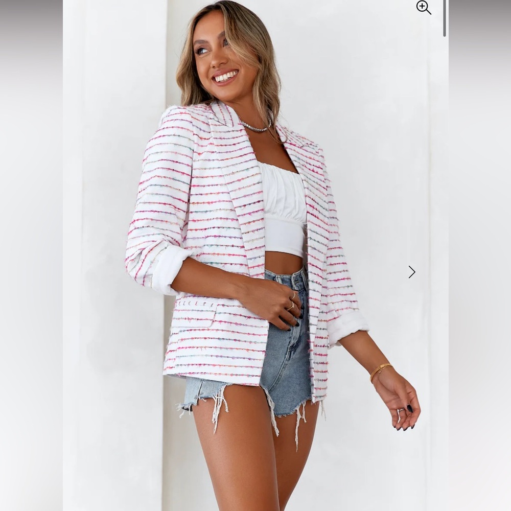 HELLO MOLLY BONBON BLAZER MULTI Women’s Size Small